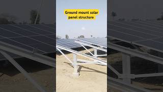 how to Install ground mount solar panel song shortsfeed youtubeshorts [upl. by East]