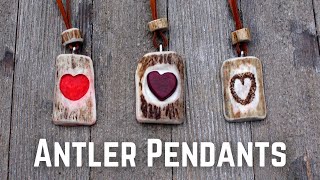 Easy to Make Antler Pendants for Valentines Day [upl. by Enoek8]