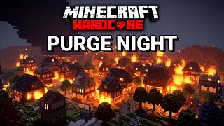 Players Simulate The Purge in Minecraft Hardcore [upl. by Yreffeg218]