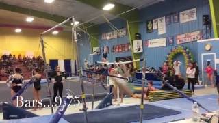 Olivia Greaves Level 9 Fantasia Classic 2016 Bars 975 and Floor 960  MG Elite [upl. by Morena]