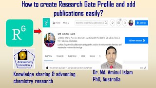 How to create Research Gate profile and add article [upl. by Drugge626]