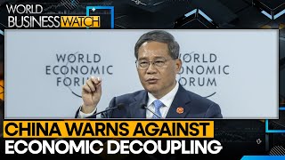 China premier warns of global economic turmoil from decoupling  World Business Watch  WION [upl. by Chelsea152]