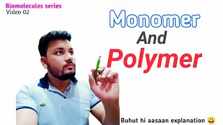 What are monomer and polymer  easily definitions  alizaibiology2033 [upl. by Teressa615]