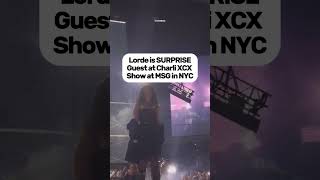 Lorde performs “Girl so confusing” with Carli XCX at Madison Square Garden during SWEAT tour NYC [upl. by Arua]