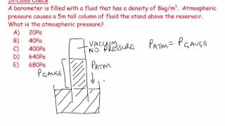 14 Pressure using a barometer 1  numerical [upl. by Egroej464]