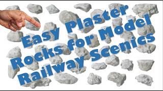 Making Plaster Rocks for Model Railway Scenics [upl. by Idola]