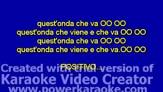 penso positivo karaoke cori [upl. by Gerta994]