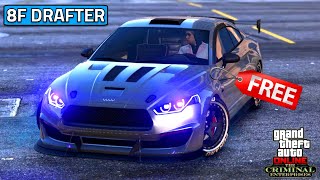 Obey 8F Drafter Best Customization  Podium Car Review  AGGRESSIVE Clean Build  GTA 5 Online [upl. by Namhcan]