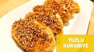 TUZLU KURABİYE TARİFİ BAYATLAMAYAN KIYIR KIYIR PASTANE KURABİYESİ [upl. by Tris]