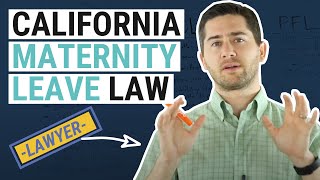 CA Maternity Leave Explained by an Employment Lawyer [upl. by Hadden550]