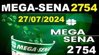 Dicas de ouro  Mega Sena 2754 2024 Sorteio PALPITES Premiação [upl. by Ahsei253]