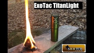 ExoTac TitanLight Waterproof Refillable Lighter [upl. by Sabu145]