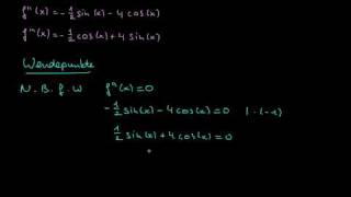 Kurvendiskussion einer trigonometrischen Funktion Teil 4 [upl. by Hollingsworth]