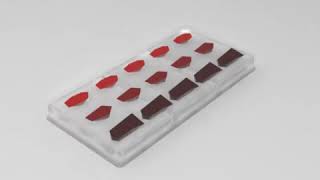 Davide Comaschi 3Piece Heart Chocolate Mold  15 forms K955 [upl. by Redwine]