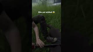 Havlayan köpek ısırır😱 oyun thelastofus joelandellie tlou gaming tloupart2 gameplay [upl. by Aitsirk261]