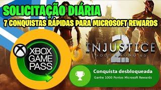 CONQUISTAS DA SEMANA PARA MICROSOFT REWARDS  7 CONQUISTAS FÃCEIS E RÃPIDAS EM INJUSTICE 2  PARTE 3 [upl. by Attem]