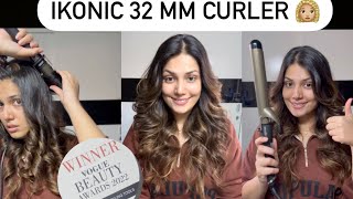 Ikonic 32 MM Curling Tongs Review ✅  Winner Vogue Best Hairstyling Tool 🏆 hair hairtutorial [upl. by Wivina]