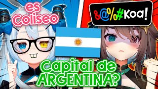 LE PREGUNTAN CUAL es la CAPITAL de ARGENTINA 😅【RubyRuneheart  idolES】 [upl. by Nevi]