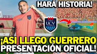 Presentación de Paolo Guerrero 🔴 EN VIVO César Vallejo oficializa a su nuevo jugador [upl. by Ttenyl297]