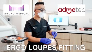 Andau Medical Admetec Ergo loupes Fitting [upl. by Shela]