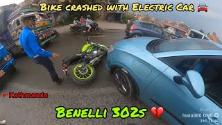 Benelli 302s live accident in Kathmandu Nepal 💔  nepalivlog accident [upl. by Enelrae]