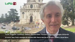 Lucio Zoppello candidato sindaco Rigeneriamo Vicenza lancia la campagna elettorale [upl. by Fazeli]