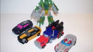 TRANSFORMERS 3 DOTM CYBERVERSE ULTIMATE 5 PIECE GIFT SET ACTION FIGURE TOY REVIEW [upl. by Annoel]