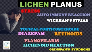 LICHEN PLANUS CauseClinical features amp treatment [upl. by Nikal]