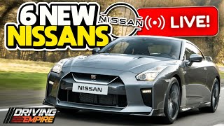 🔴LIVE🔴Driving Empire Update TODAY 6 NEW NISSAN VEHICLES⏳Countdown⏳ [upl. by Arbrab]