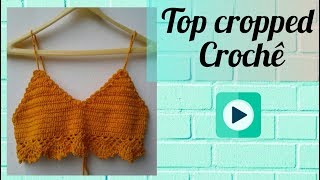 TOP CROPPED CROCHÊ [upl. by Ainslee]