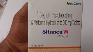 Sitaneu M Tablet  Sitagliptin Phosphate 50 mg amp Metformin Hydrochloride 500 mg Tablets  Sitaneu M [upl. by Yrbua]