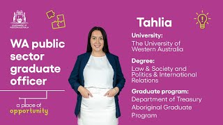 Tahlia  Department of Treasury Aboriginal Graduate Program [upl. by Samal]