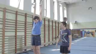 Jak trenować na kółkach gimnastycznych cz 1  Gymnastic rings tutorial part 1 [upl. by Leraj199]