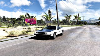 DeLorean Time Machine Travel  Forza Horizon 5 Gameplay [upl. by Nuhs]