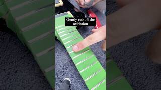 EASY FIX for rusted frets shorts guitartech guitarrepair [upl. by Ehc401]