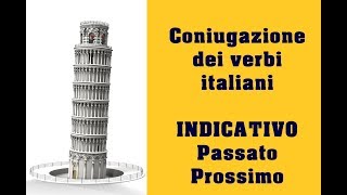 Coniugazione verbi italiani Indicativo – Passato Prossimo [upl. by Aihsetal648]