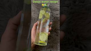 Detox Water Recipe🍋🚰🥒 viral trending detoxwater health detox shorts short youtubeshorts [upl. by Nashoma841]