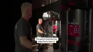 A punch machine with Jake Pauls face 🥊 PaulTyson [upl. by Itsym]