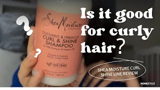 Shea Moisture Coconut amp Hibiscus Curl amp Shine REVIEW [upl. by Mancino]