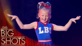 Meet Flipping Flying Aussie Cheerleader Cierra BestLittleBigShots [upl. by Donn]