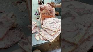 Amazing frozen beef fats meat and cutting skills with exports growingshorts [upl. by Desmond]