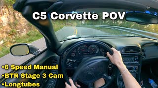 LOUD C5 Corvette 6 Speed Manual POV Driving  RAW AUDIO  NO TALKING [upl. by Corabelle]