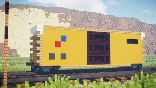 Minecraft TTX 50 Boxcar Freight Car Tutorial [upl. by Rubinstein]