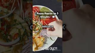 Repas Rapide en 5 Minutes  🍽️ rapidosrecette [upl. by Sauer]