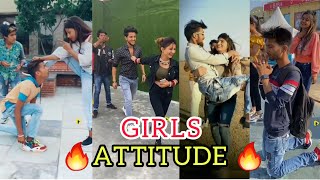 👹👹Girls Attitude Tiktok video 👹Best Attitude Reels Video New Uploade Video 👹 [upl. by Yelserp229]