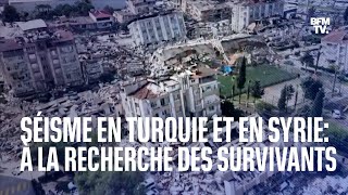 Séisme en Turquie et en Syrie à la recherche des survivants [upl. by Bruning]