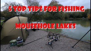 MY 5 TOP TIPS FOR MOUSEHOLE LAKES [upl. by Aras]