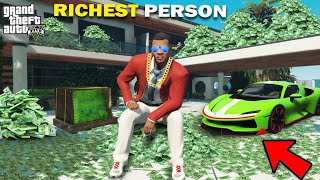 GTA 5  Franklin Become The Richest Person Ever In Gta 5 GTA 5 mods [upl. by Yelah]