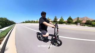 Actbest Zcool Solid and folding Electric BikeSpider Wayne Review [upl. by Esdnil]