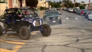 2019 rzr turbo s 4 seater burnout donuts [upl. by Rurik]